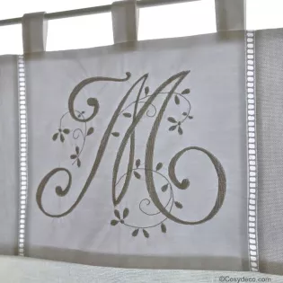 Brise-bise Monogramme au choix