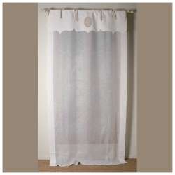 Rideau brise bise en dentelle Shabby chic Blanc Mariclo 60x160cm - Déco  d'Élise