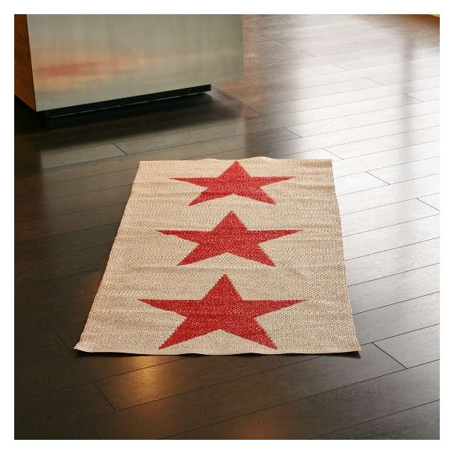 tapis pappelina étoile rouge