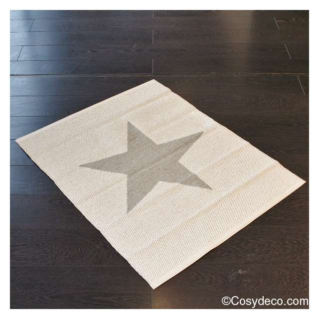 tapis pappelina étoile grise