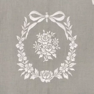 Cantonniere blanche et Grise Sur-mesure Ambiance féminine