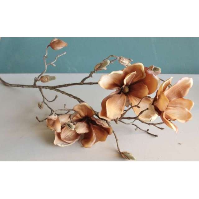 Branche de Magnolia Mordorée Artificielle