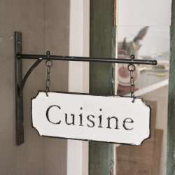 Enseigne murale vintage Cuisine