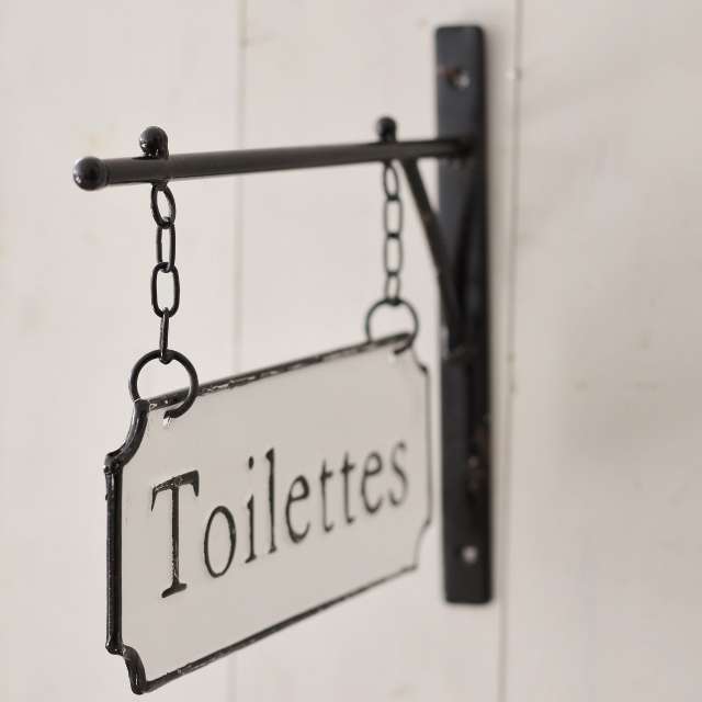 Enseigne Toilettes Rétro