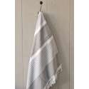 Grande fouta Grise et blanche