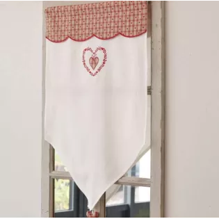 Petit rideau Coeur cuisine de campagne