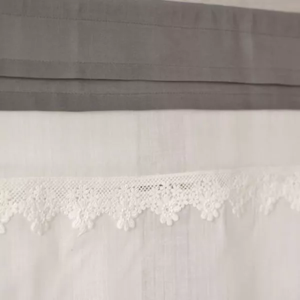 Voilage Brise-bise Pour Fenêtre Et Porte - 1 Pièce, Largeur 45 Ou 60 Cm, Tissu Mimosa, 100% Polyester