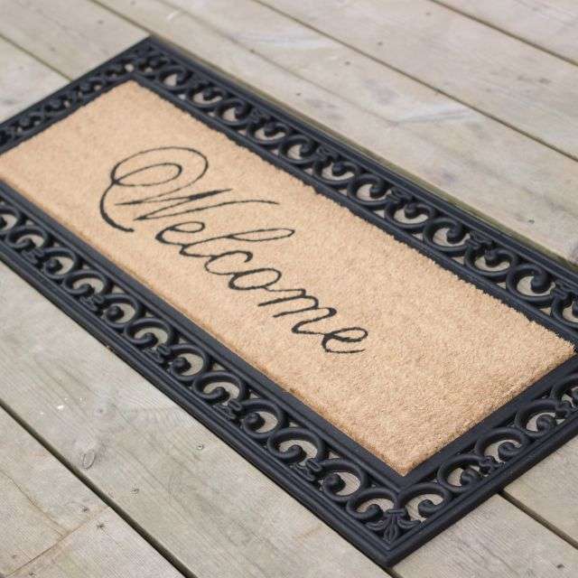 Paillasson Caoutchouc Antidérapant 40x60 Cm - Pour Intérieur/extérieur, Facile D'accès