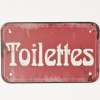Plaque de Porte Toilettes vintage