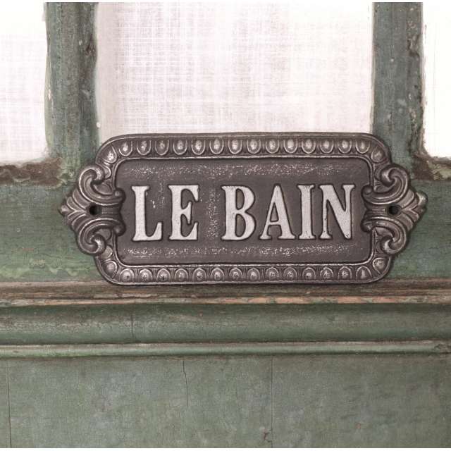 Plaque Le Bain Style Ancien