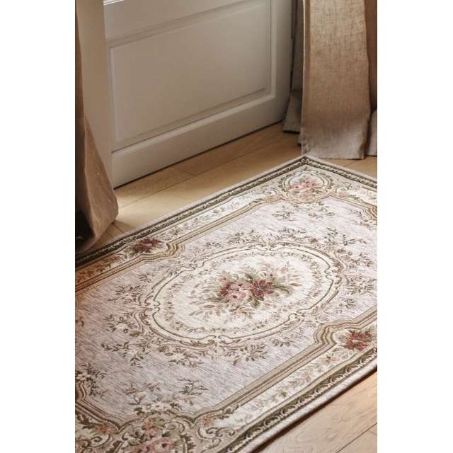 Joli Tapis ambiance Cosy Shabby Chic lavable en machine pour la Maison