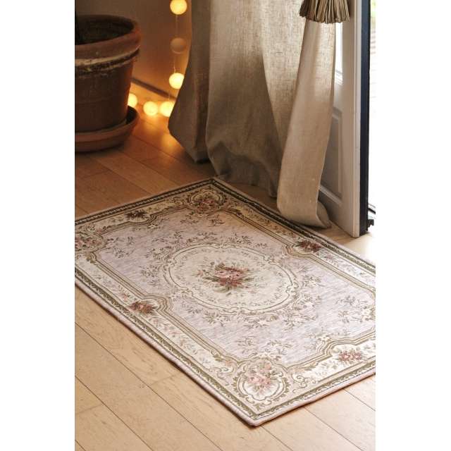 Joli Tapis ambiance Cosy Shabby Chic lavable en machine pour la Maison