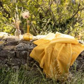 Serviette Zoé Vivaraise Jaune Mimosa