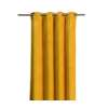 rideau velours jaune deco