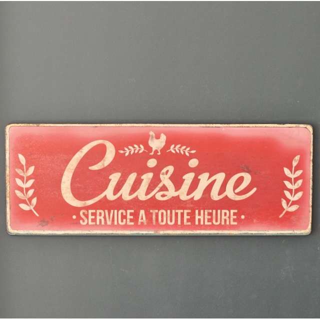 Plaque Murale Rétro cuisine