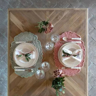 Set de Table Cosy Boutis Rose