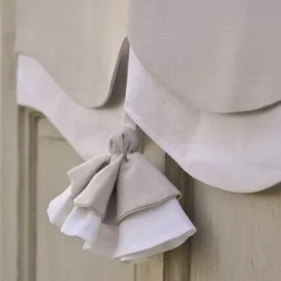 Cantonniere sur-mesure style Shabby