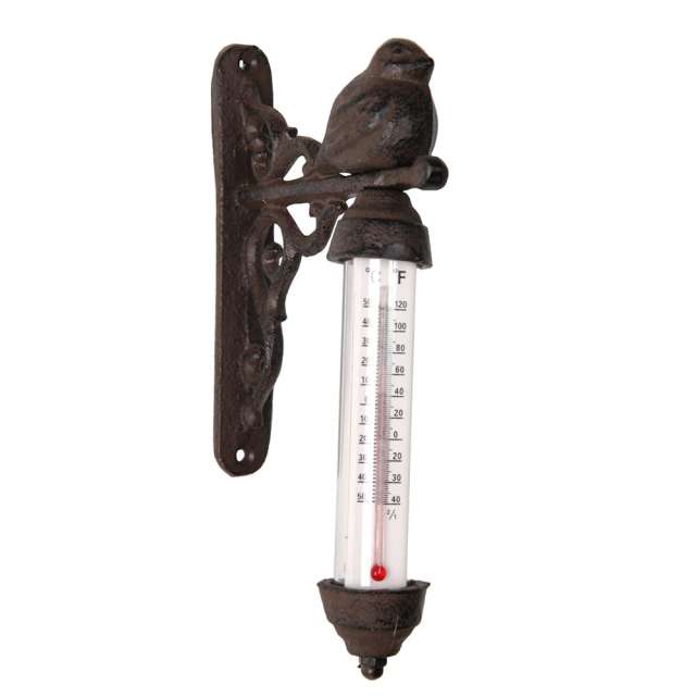 Thermomètre Oiseau Romantique retro