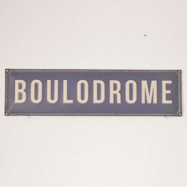 Plaque Déco originale Boulodrome