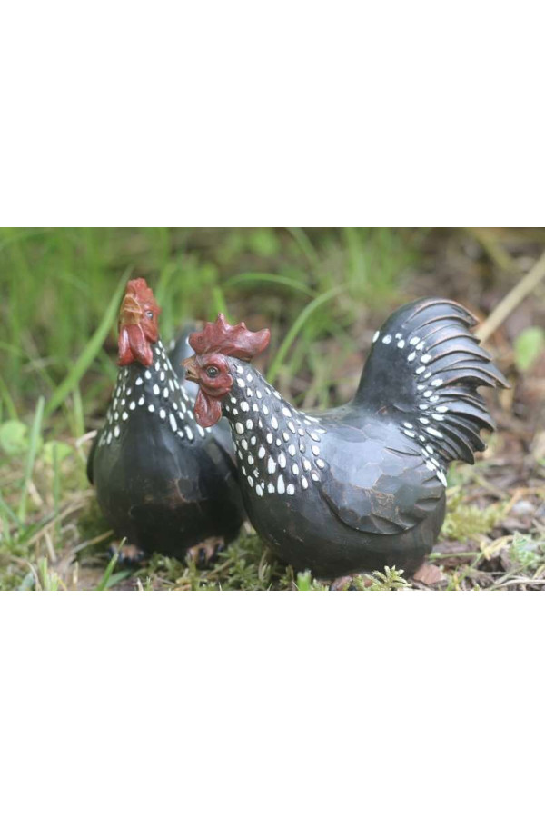 yuksok Extérieur Poulet Jardin Statue Décoration Petite Résine Poule Figurines Ornement Décoratif Maison Jardin Patio Pelouse Décorations B
