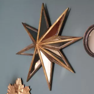Miroir Etoile Vintage