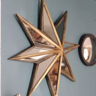 Miroir Etoile Vintage