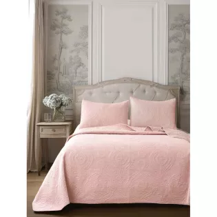 Couvre Lit Boutis Rose Style Classique