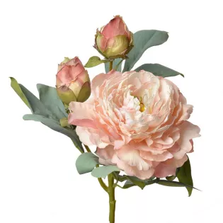 Pivoine artificielles Rose Pastel