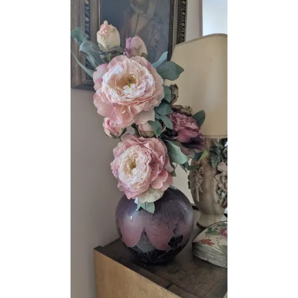 Pivoines Artificielles Rose pastel Decoration de Maison de Charme
