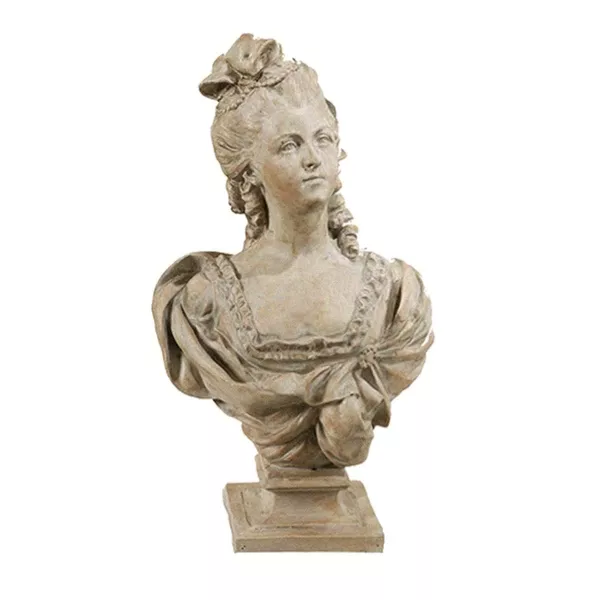 Buste Statue résine Blanc Mariclo Style Ancien Déco
