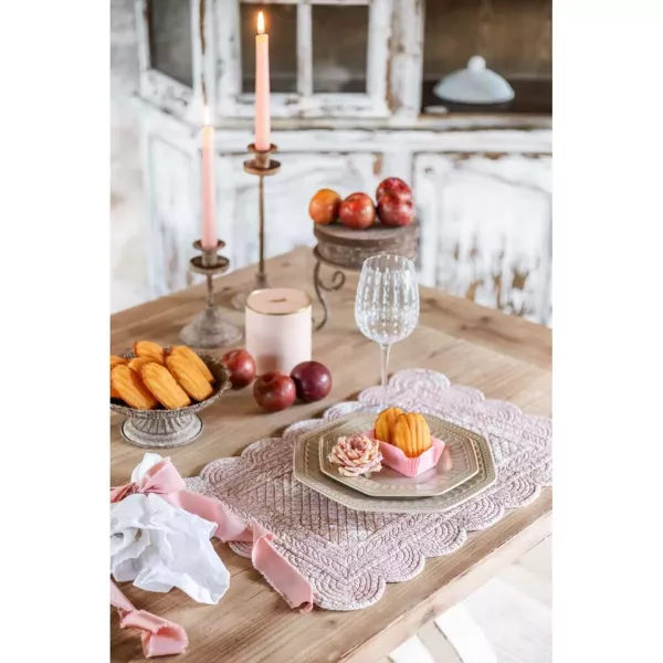 Sets de Table Toile de Jouy Rose Décoration Salle à manger