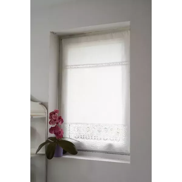 Petit Rideau Voilage Coton et Dentelle Cosy Style | Cosy Déco