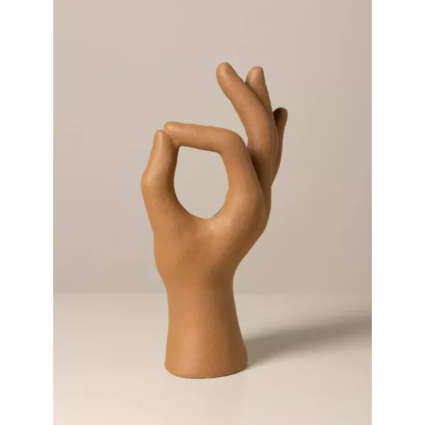 Objet Déco, la Main en céramique Terracotta Cosy Chic de la Maison Chehoma