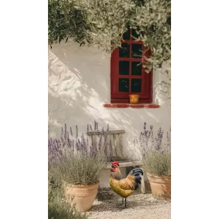 Coq Déco Jardin en résine