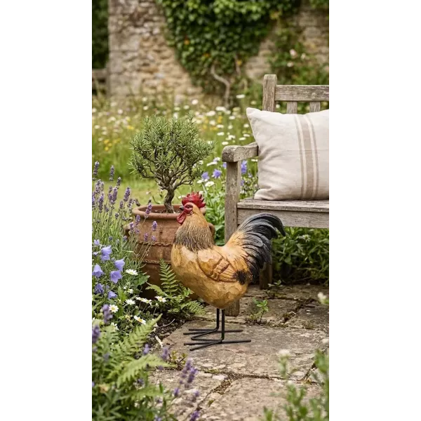 Coq Résine Déco Jardin