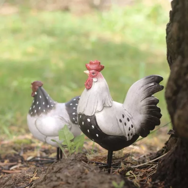 Coq Résine Déco Jardin