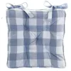 Coussins Galettes de Chaise Confortables Carreaux bleus Champêtre