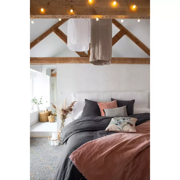 Housse de Couette Lin 220 x 240 cm Zeff Vivaraise Tonerre