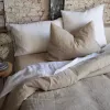 Housse de Couette Lin 220 x 240 cm Zeff Vivaraise Craie