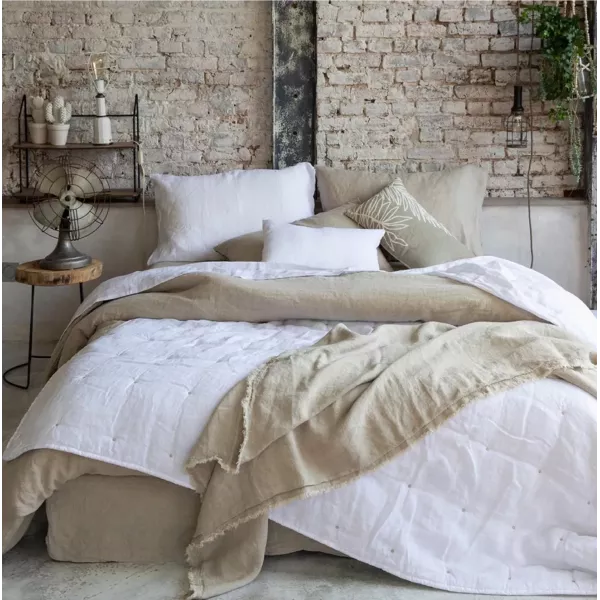 Housse de Couette Zeff en Lin 260x240 Vivaraise