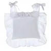 Housse Galette de chaise à Volant Blanche Marque Blanc Mariclo