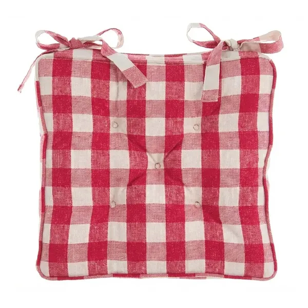 Galette de chaise Cuisine Deco Campagne Blanc Mariclo