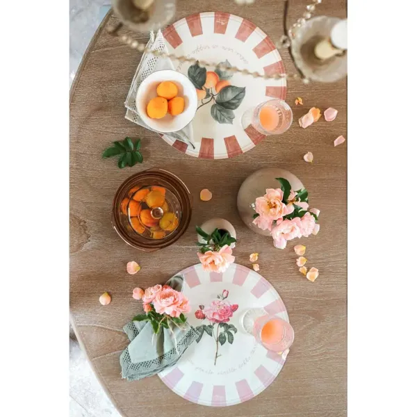 Sets de Table Lavable Ronds 100% Vinyle Blanc Mariclo