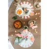 Sets de Table Lavable Ronds 100% Vinyle Blanc Mariclo