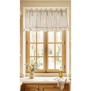 Cantonniere Romantique deco fenetre Prêt à poser