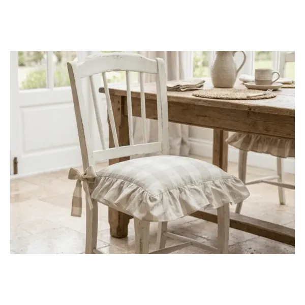 Coussin de Chaise Blanc Mariclo Shabby