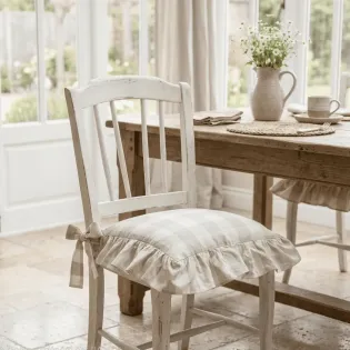 Coussin de Chaise Blanc shabby Mariclo Shabby