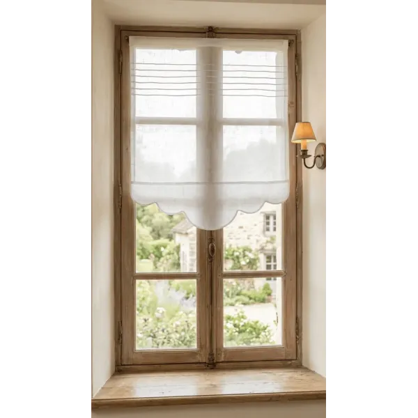 Brise Bise Simple Lin Blanc Deco cosy