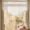 Cantonniere Lin Blanc Sur-mesure Feston Chic