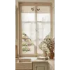 Petit rideau poule cuisine de campagne Broderie Coq